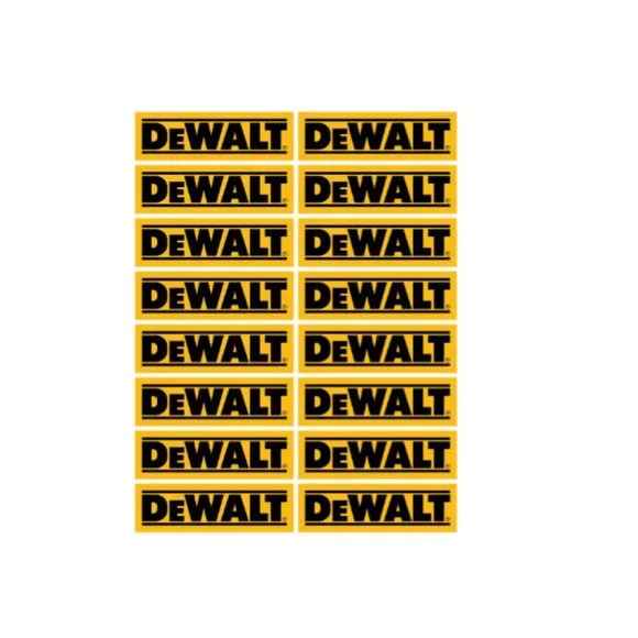 Lot De 2 Stickers Adhésifs Dewalt - 140x38 Mm - Autocollants